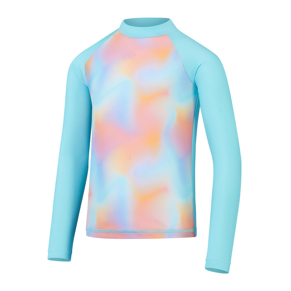 SPEEDO Printed Long Sleeve Rash Top Girls