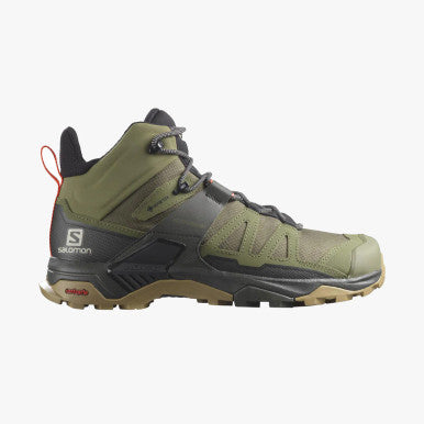 SALOMON Hiking Shoe X Ultra 4 Mid GTX Wide M Deep Lichen Green / Peat / Kelp