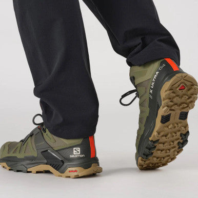 SALOMON Hiking Shoe X Ultra 4 Mid GTX Wide M Deep Lichen Green / Peat / Kelp