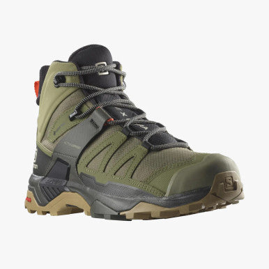 SALOMON Hiking Shoe X Ultra 4 Mid GTX Wide M Deep Lichen Green / Peat / Kelp