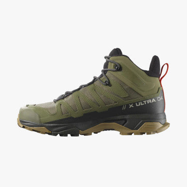 SALOMON Hiking Shoe X Ultra 4 Mid GTX Wide M Deep Lichen Green / Peat / Kelp