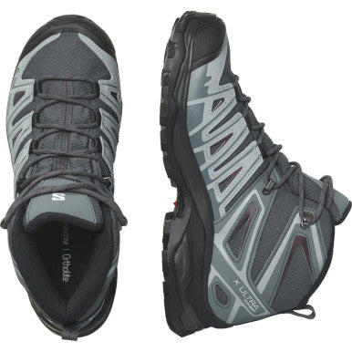 SALOMON Hiking Shoe X Ultra Pioneer Mid GTX W Ebony/Stormy Weather