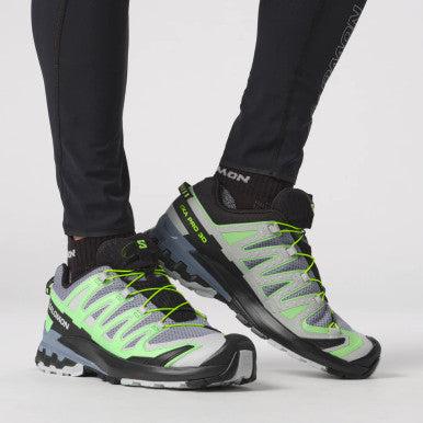 SALOMON Trail Running Shoe XA PRO 3D v9 M Flint Stone / Green Gecko / Black