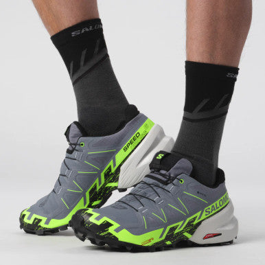 SALOMON Speedcross 6 GTX M Flint Stone / Green Gecko / Black