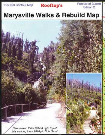 Marysville Walks and Rebuild Map