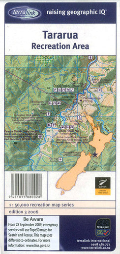 Tararua Recreation Map
