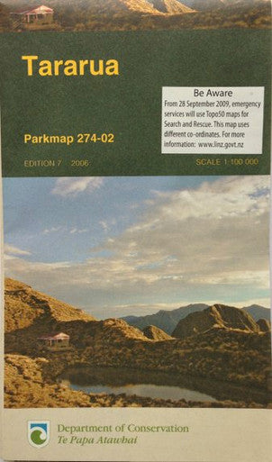 Tararua Parkmap