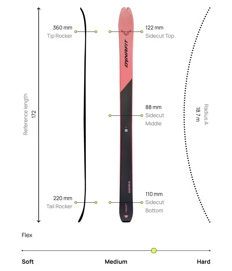 DYNAFIT Touring Ski Blacklight 88 FIex 70