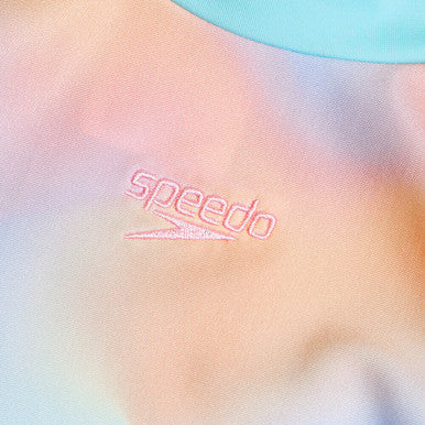 SPEEDO Printed Long Sleeve Rash Top Girls