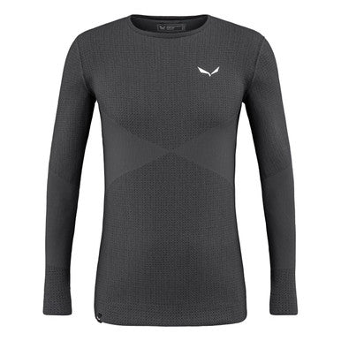 SALEWA Zebru Responsive Longsleeve Tee Men M Grey/Onyx