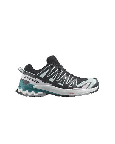 SALOMON Trail Running Shoe XA Pro 3D v9 GTX W Black/Bleached Aqua/Harbor Blue